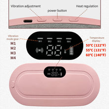 Portable Cordless Heating Pad for Menstrual Cramps Relief | 3-Temperature & 4-Massage Modes | Stomach & Back Pain Relief Device for Women