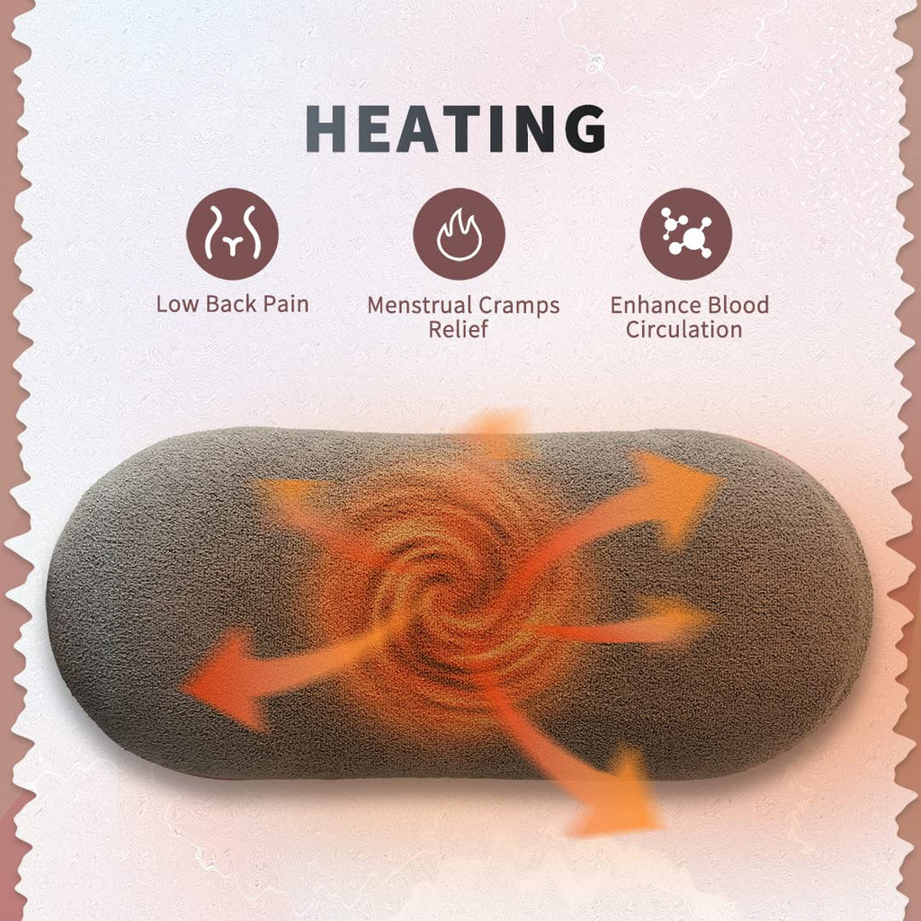 Portable Cordless Heating Pad for Menstrual Cramps Relief | 3-Temperature & 4-Massage Modes | Stomach & Back Pain Relief Device for Women
