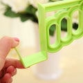 Random Color - Multifunctional Durable 4 Holes & 1 Hook Over the Door Plastic Hangers