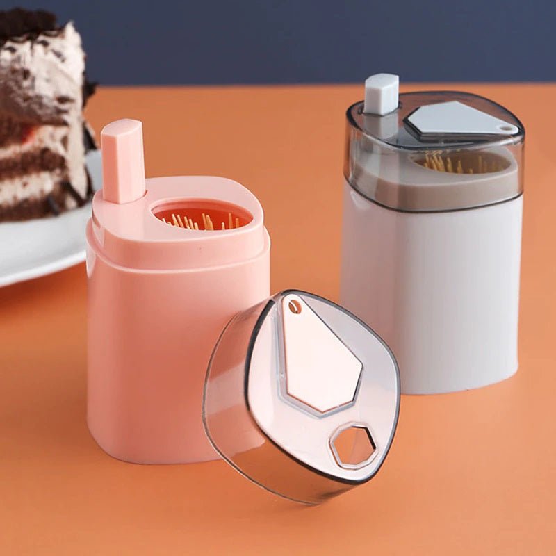 Random Color - Pop-Up Automatic Toothpick Dispenser Toothpick Holder, Toothpick Container, Press Button Toothpick Bottle, Toothpick Storage Box