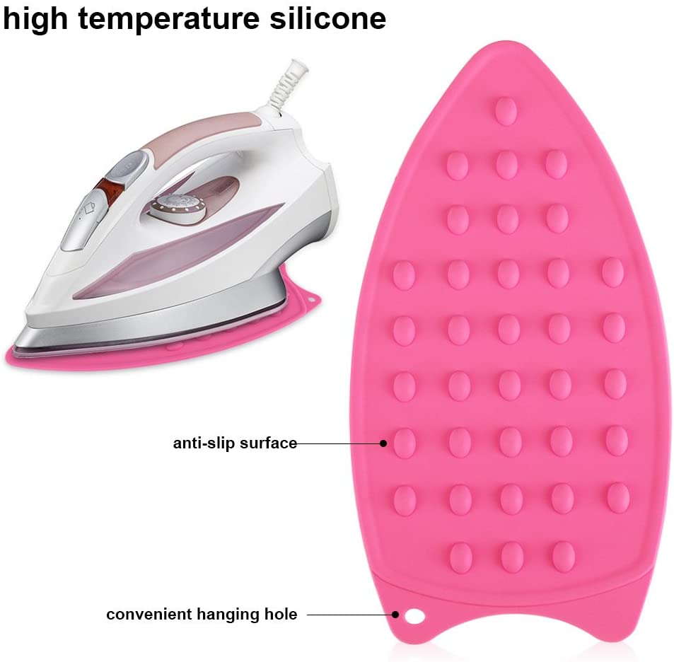 Random Color Silicone Iron Hot Protection Rest Pad Mat Safe Surface Iron Stand Mat Rest Ironing Pad, Silicone Iron Rest Ironing Pad Ironing Insulation Mat
