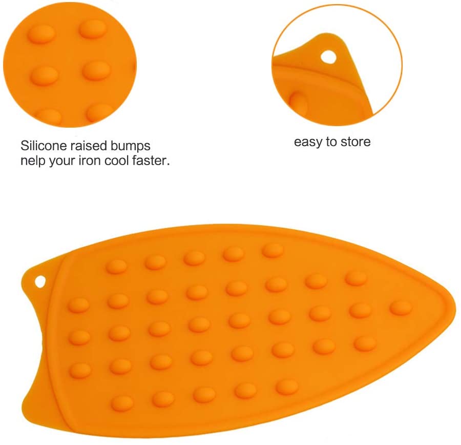 Random Color Silicone Iron Hot Protection Rest Pad Mat Safe Surface Iron Stand Mat Rest Ironing Pad, Silicone Iron Rest Ironing Pad Ironing Insulation Mat