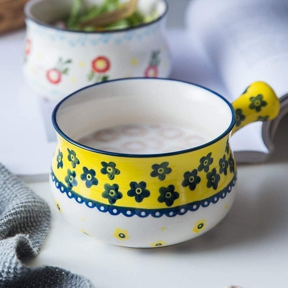 Random Color/Print Korean Bowl With Handle