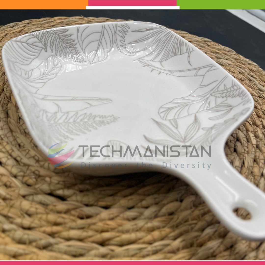 Random Design Ceramic Casserole Dish