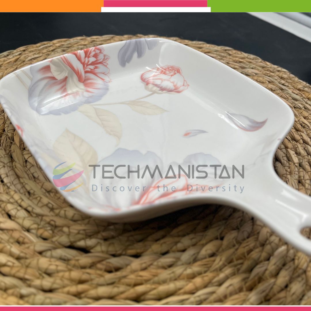 Random Design Ceramic Casserole Dish