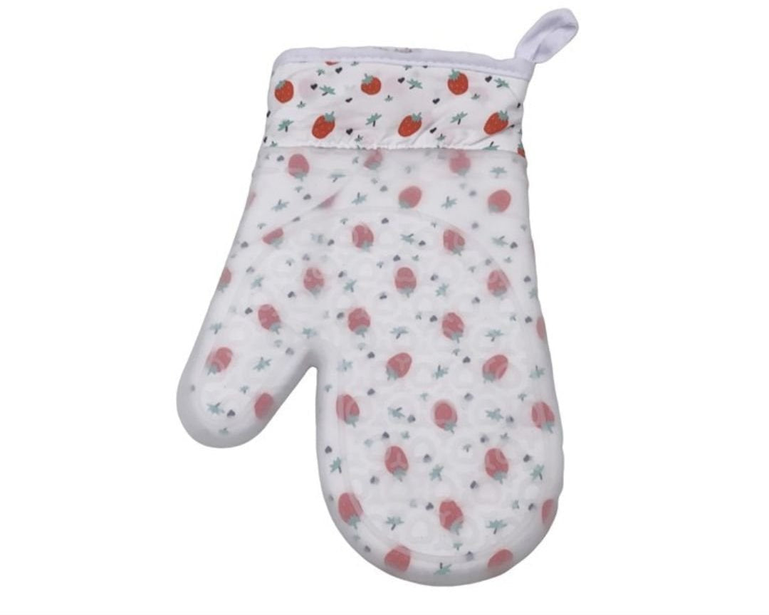 Random Design Cotton Gloves with Silicon Coating