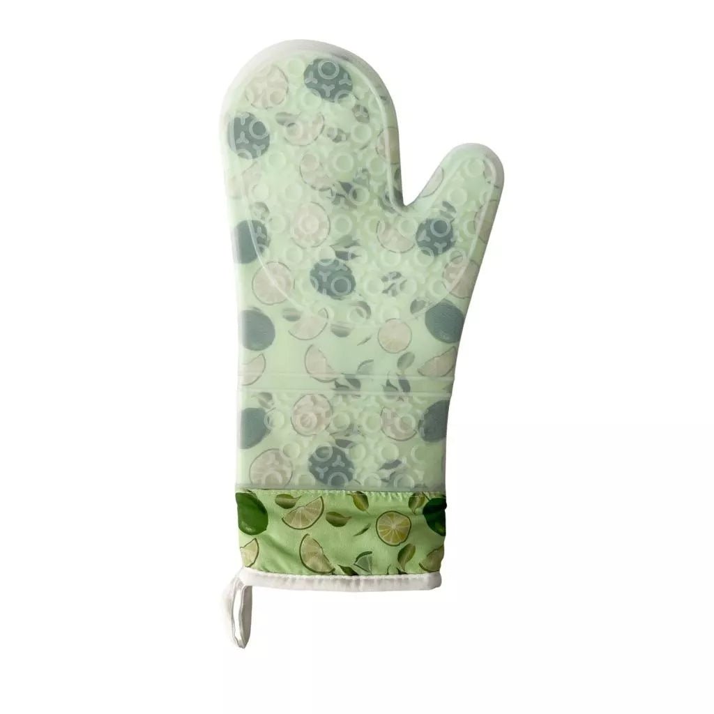Random Design Cotton Gloves with Silicon Coating