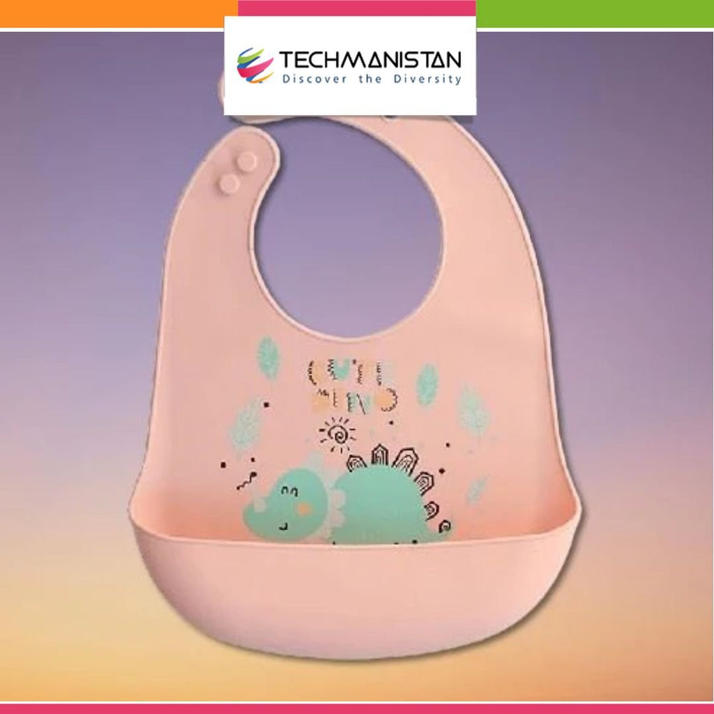 Random Design Print Silicone Baby Bib