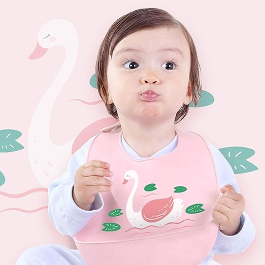 Random Design Print Silicone Baby Bib