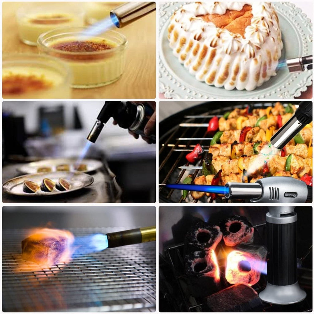 Refillable Culinary Butane Torch With Safety Lock