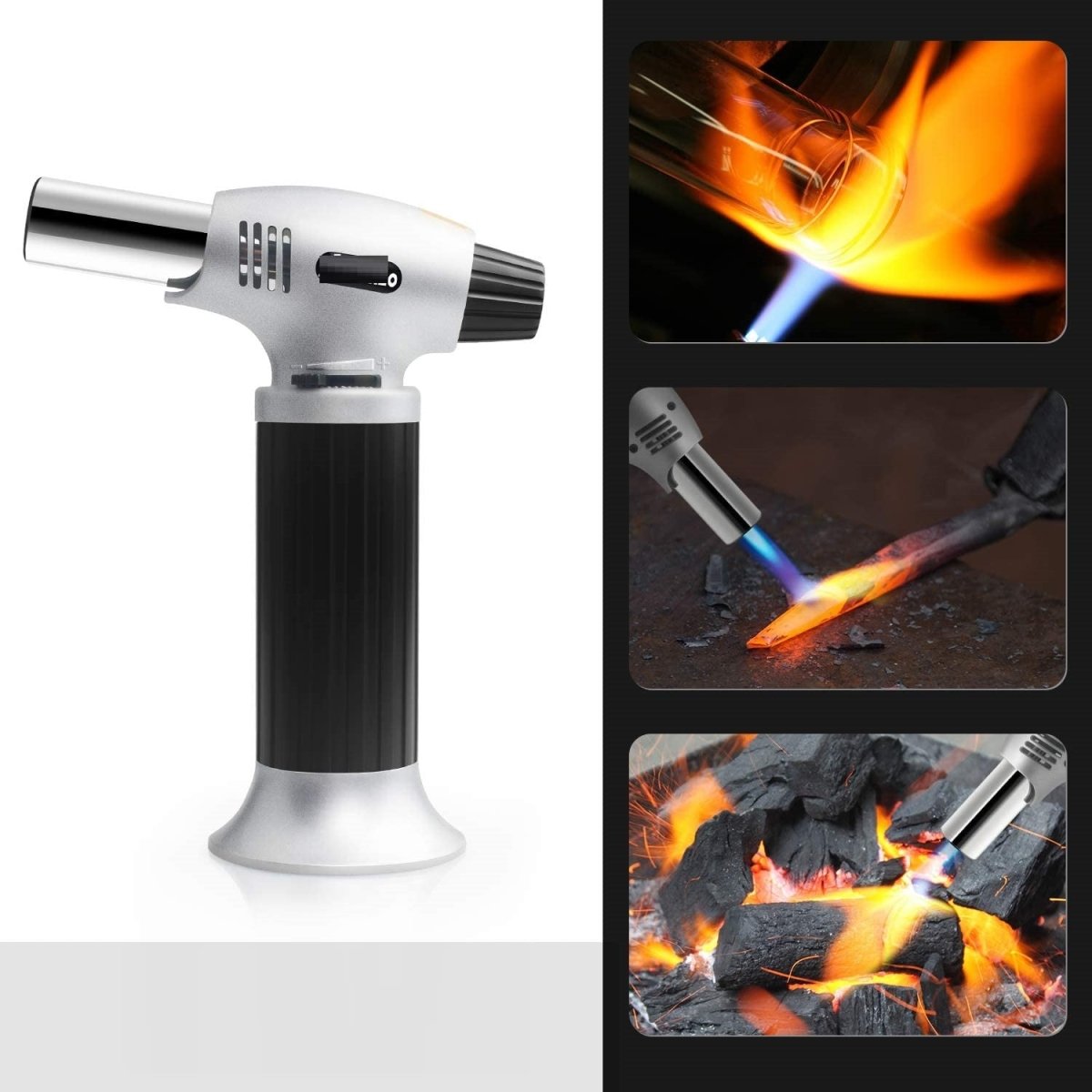 Refillable Culinary Butane Torch With Safety Lock