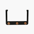 Removable 3 Bamboo Hooks Metal Over the Door Nail-Free Door Hook Hanger Storage Organizer Over the Door Hanger
