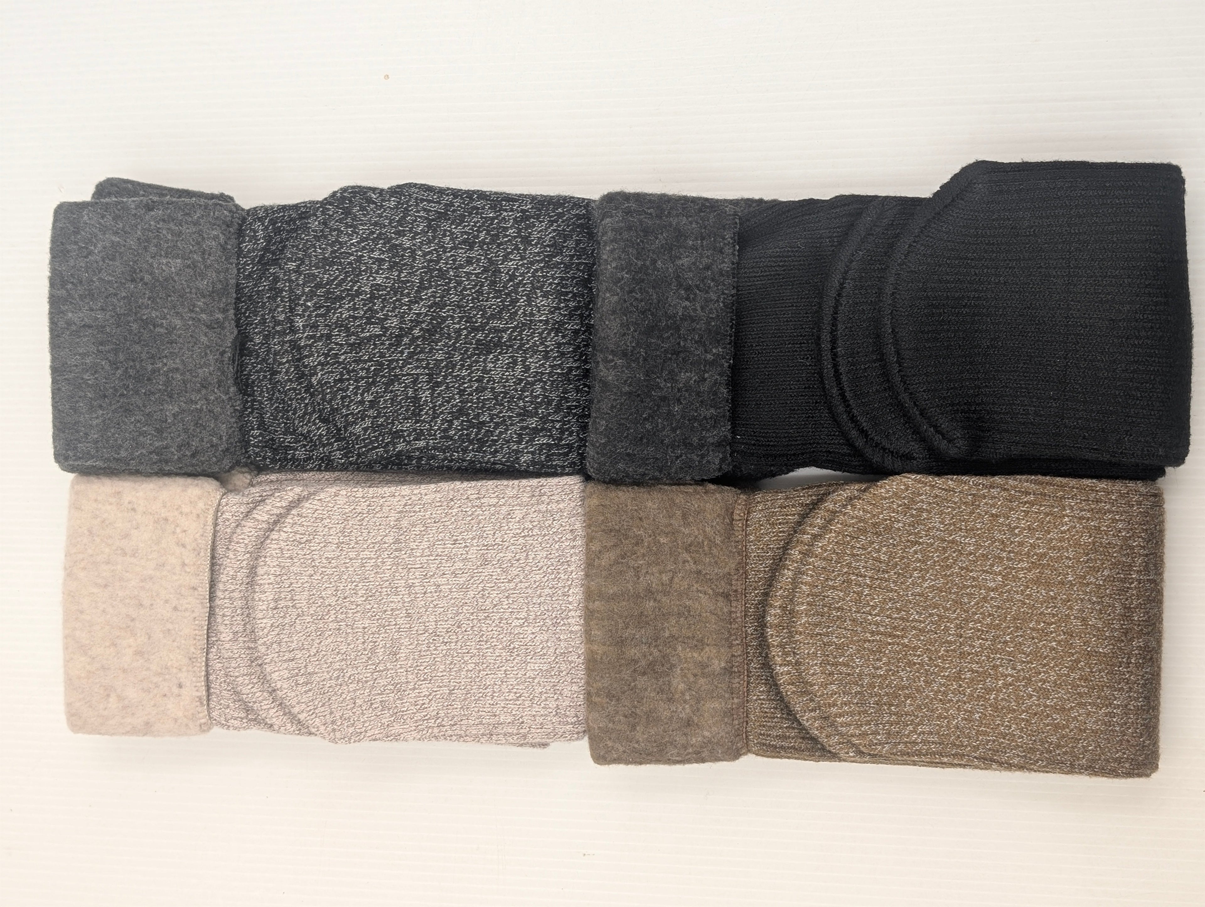 Premium Heavyweight Fleece-Lined Thermal Wool Socks – Thick Ribbed Winter Boot Socks for Men & Women