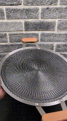 Honeycomb Laser Coated Tawa with Wooden Handle