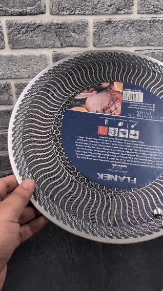 Double Sided Laser Coated Honeycomb Tawa with Single Handle