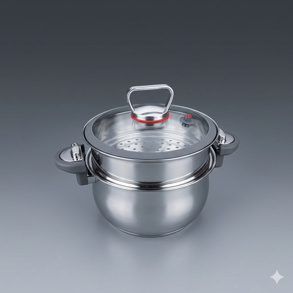 Stainless Steel Double Ear Soup & Hot Pot