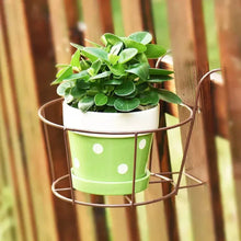 Balcony Railing Flower Pot Hanger Stand – Outdoor Plant Organizer