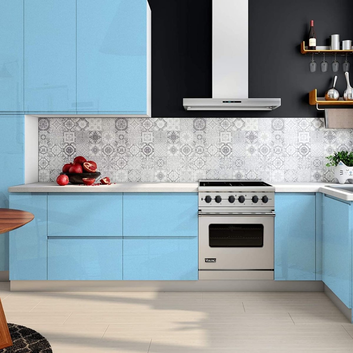 Self Adhesive Film Matte Sticker - 45x200 cm, Self Adhesive Contact Paper For Wall, Furniture, Kitchen and Cabinets  Modern Self Adhesive Wallpaper DIY Decorative Film Wall Paper Furniture Sticker