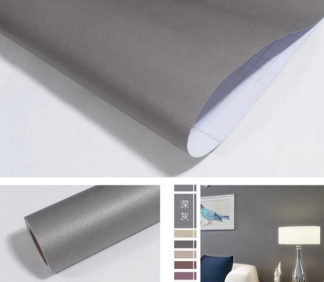 Self Adhesive Film Matte Sticker - 45x200 cm, Self Adhesive Contact Paper For Wall, Furniture, Kitchen and Cabinets  Modern Self Adhesive Wallpaper DIY Decorative Film Wall Paper Furniture Sticker