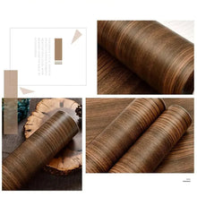 Self Adhesive Wood Grain Furniture Stickers Wallpaper - 45x200 cm