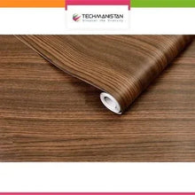 Self Adhesive Wood Grain Furniture Stickers Wallpaper - 45x200 cm