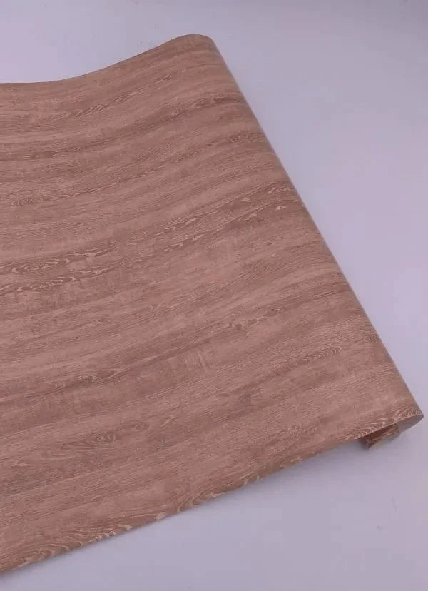 Self Adhesive Wood Grain Furniture Stickers Wallpaper - 45x200 cm
