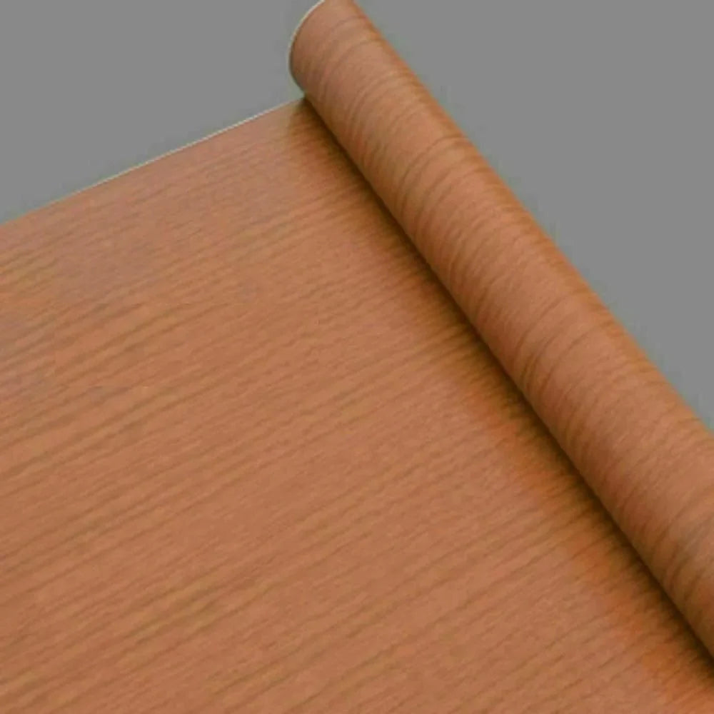 Self Adhesive Wood Grain Furniture Stickers Wallpaper - 45x200 cm