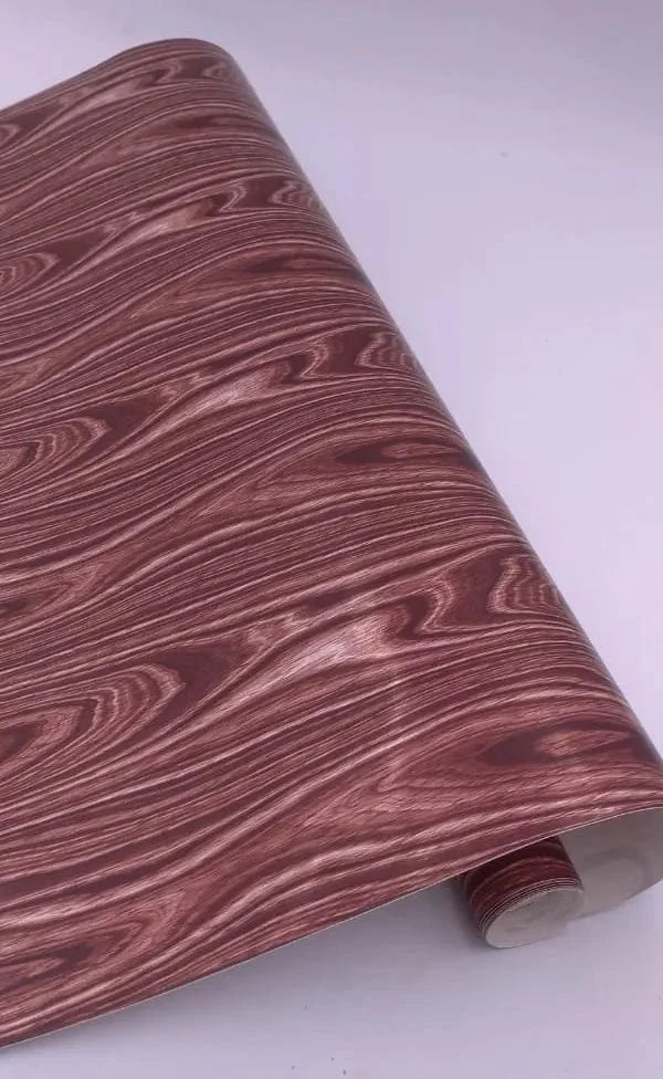 Self Adhesive Wood Grain Furniture Stickers Wallpaper - 45x200 cm
