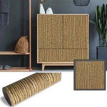 Self Adhesive Wood Grain Furniture Stickers Wallpaper - 45x200 cm