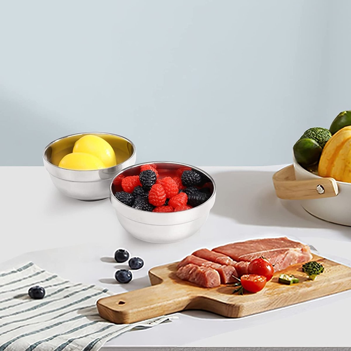 Set of 10 - Double Layer Heat Insulated Bowl