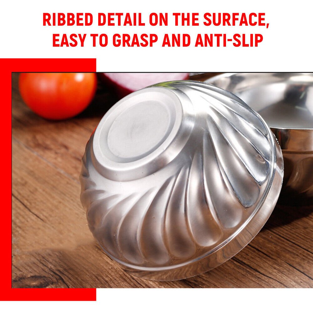 Set of 10 - Double Layer Heat Insulated Bowl