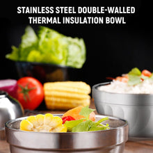 Set of 10 - Double Layer Heat Insulated Bowl