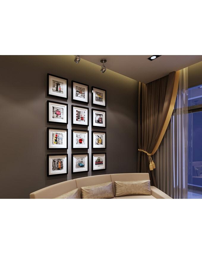 Set of 12 - Photo Frames Collage Wall Hanging Wall Decor Set