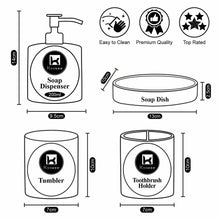 Set of 3 Acrylic Bathroom Accessories