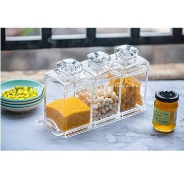 Set of 3 Acrylic Jars