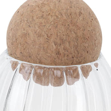 Set of 3 Glass Jar With Wooden Cork Stopper