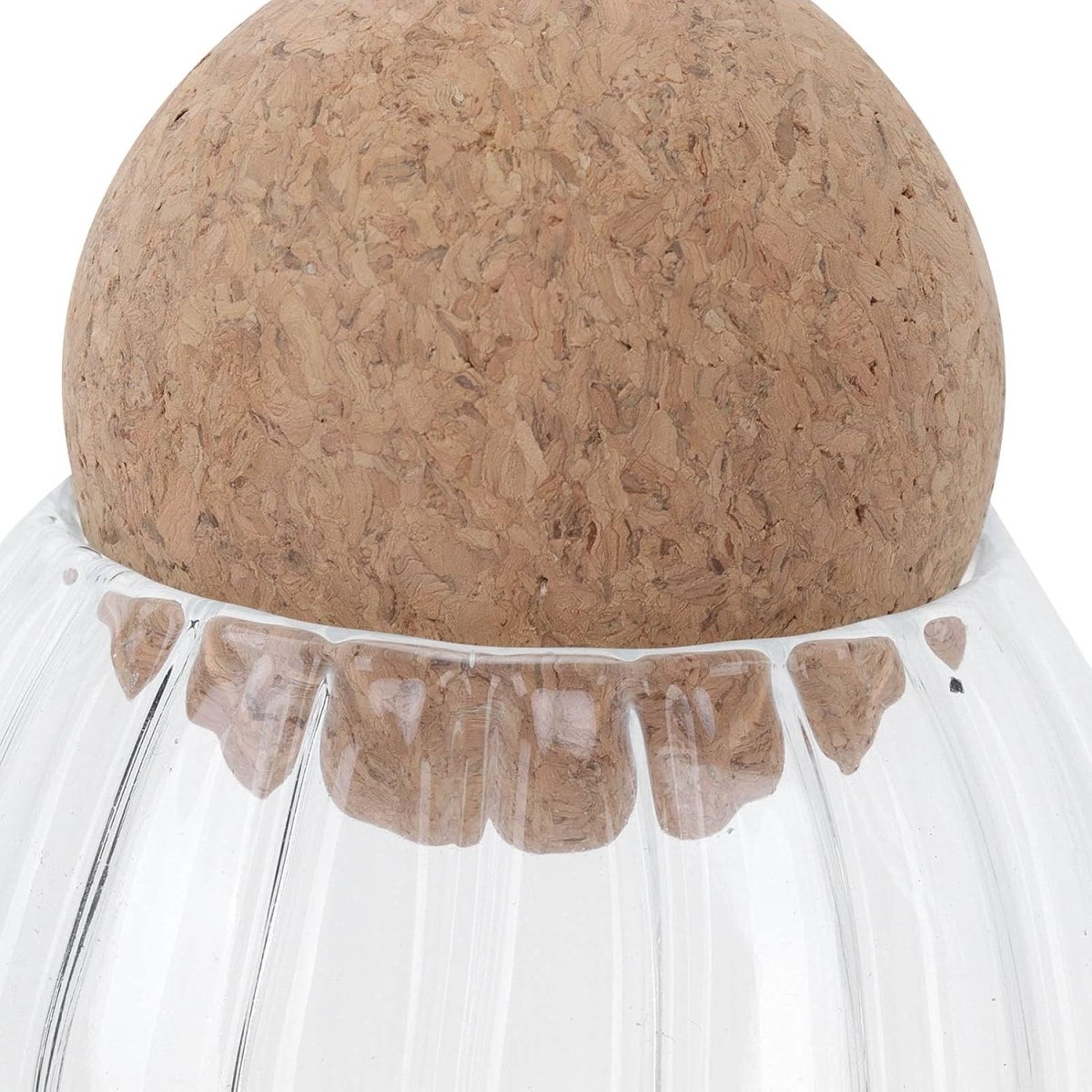 Set of 3 Glass Jar With Wooden Cork Stopper