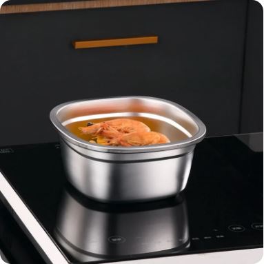 Set of 3 Stainless Steel Storage Containers
