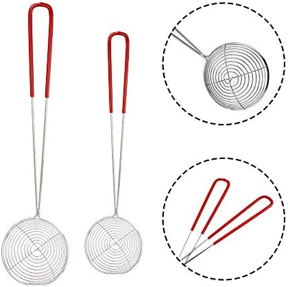 Set of 3 Stainless Steel Strainer Spoons