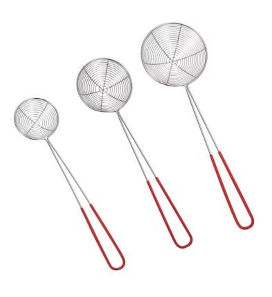 Set of 3 Stainless Steel Strainer Spoons