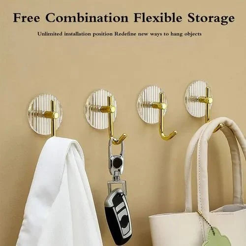 Set of 4 - Luxury Acrylic Wall Hooks