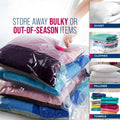 Set of 5 Vacuum Storage Bags for Clothes, Duvets, Pillows, and Bedding Space Saver