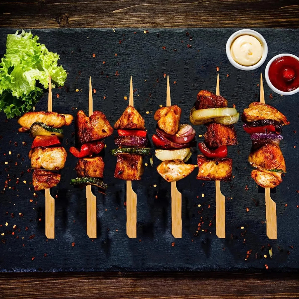Set of 50 - Bamboo Flat BBQ Skewers