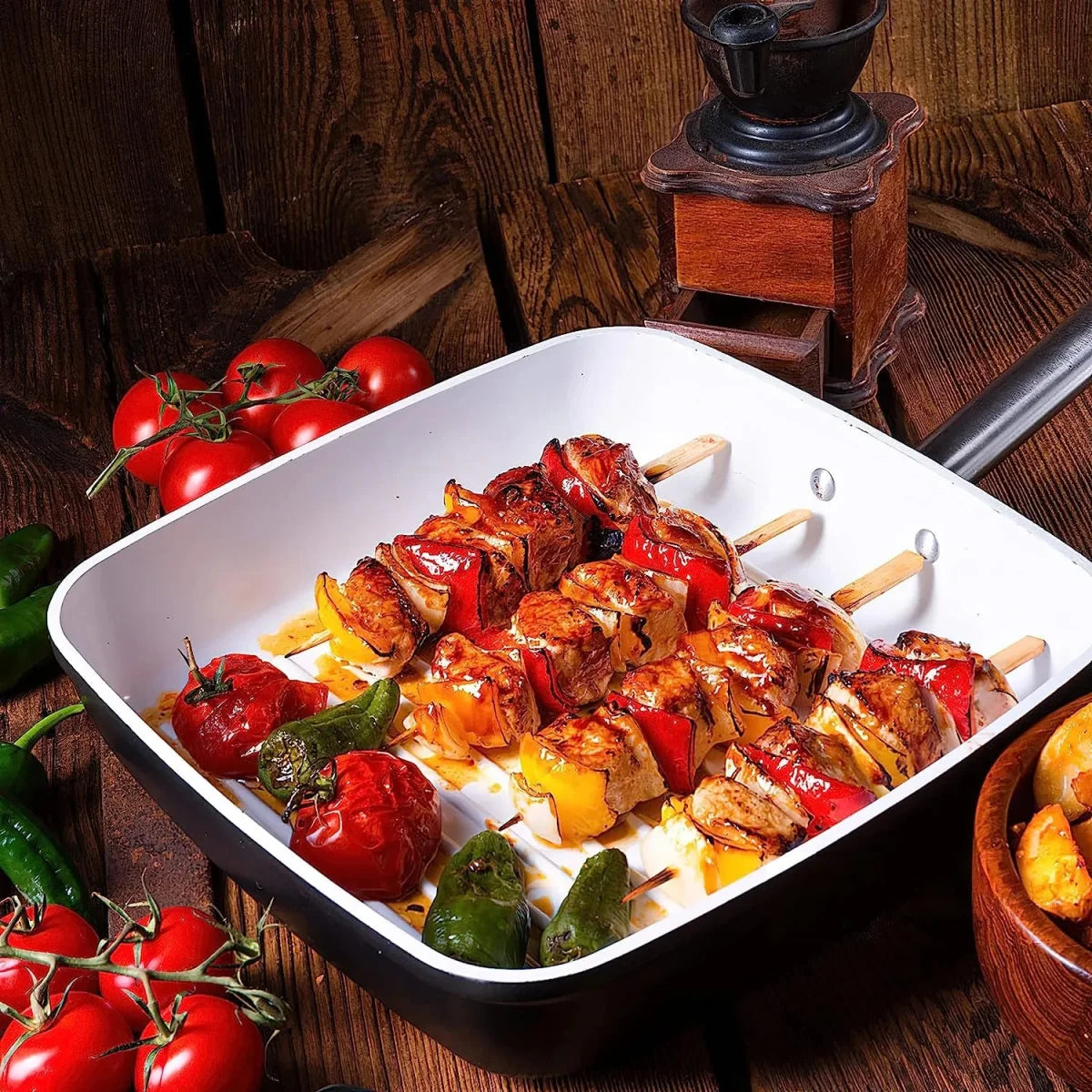 Set of 50 - Bamboo Flat BBQ Skewers