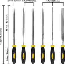 Set of 6 - Mini Needle File Set Small Metal Files Set 6 Pieces Hand Metal Files