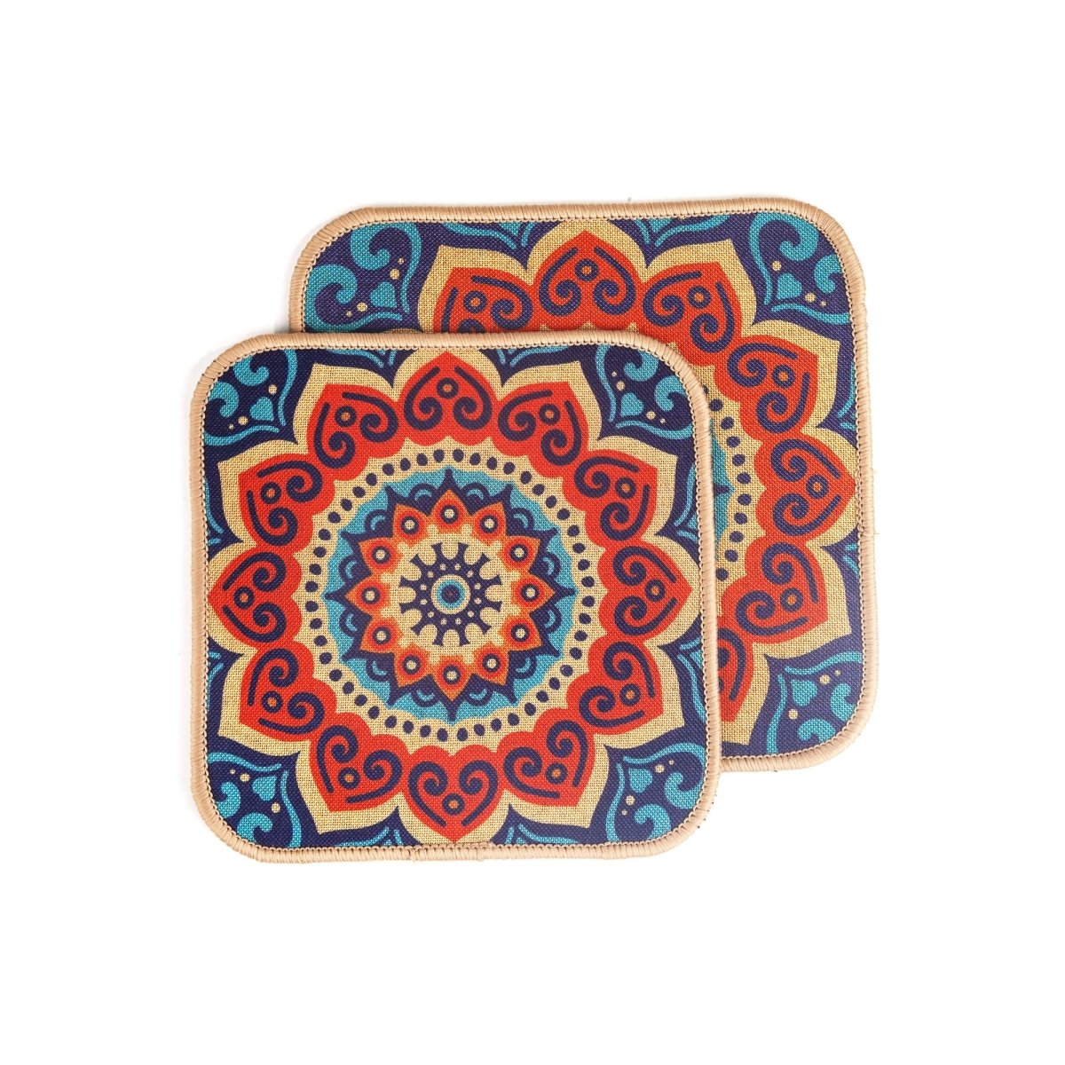 Set of 6 - Random Design Mandala Pattern Placemats