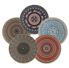 Set of 6 - Random Design Mandala Pattern Placemats
