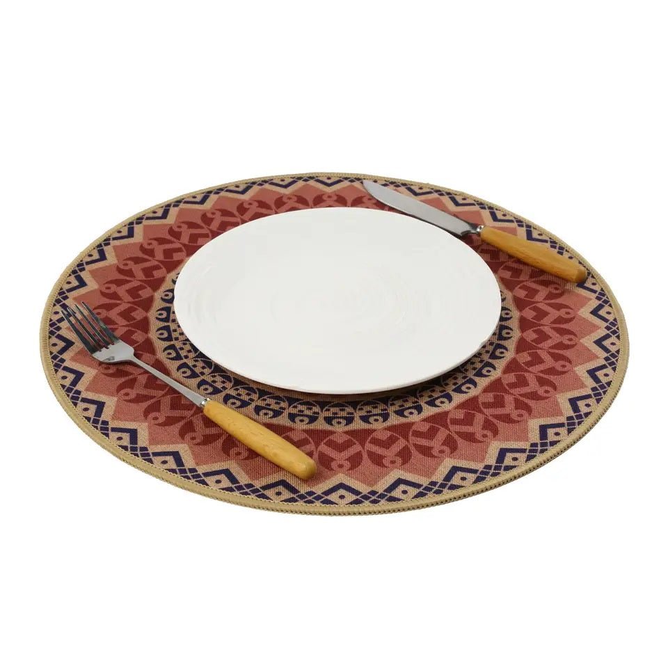 Set of 6 - Random Design Mandala Pattern Placemats