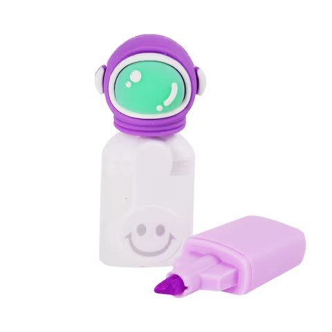 Set of 6 - Spaceman Highlighters with Pouch