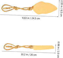 Set of Gold Wedding Cake Cutting Knife & Server Set